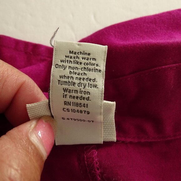 Venezia Sleeveless V-neck Collared Wrap Blouse Women Size 14 16 Tie Back - Picture 5 of 8